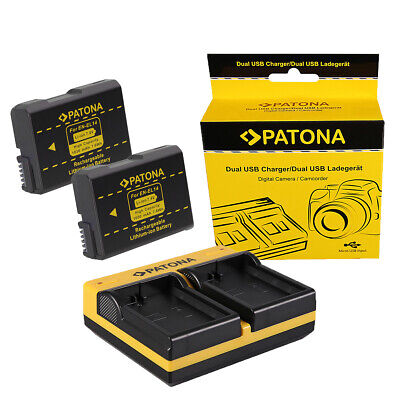 Agfa 2x Batteria Patona caricatore 4in1 DUAL LCD per Agfa DV-5000G 