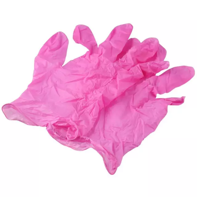 100PCS PVC Gauntlets Latex Works Gloves Comfortable Disposable Glove  Working
