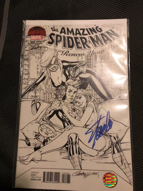 AMAZING SPIDERMAN 002 STAN LEE Signed RENEW YOUR VOWS J SCOTT CAMPBELL