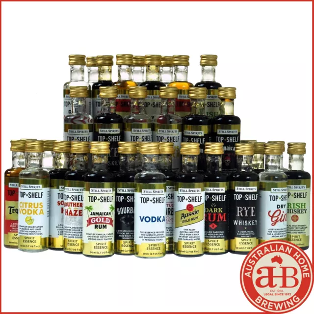 Still Spirits Top Shelf Spirit Essences ANY 15 OF CHOICE homebrew spirit making