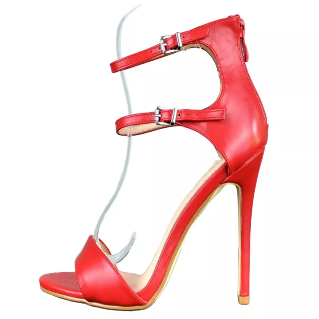 Designer Sandaletten Luxus Damenschuhe Rot High Heels Party Pumps