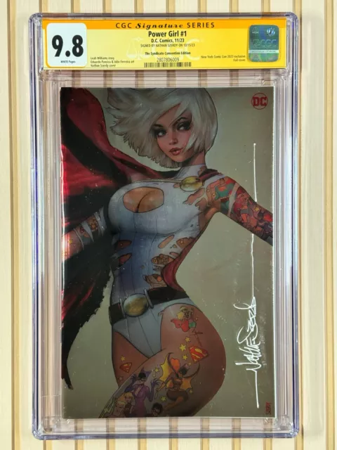 Power Girl #1 (2023 DC Comics) Signed Nathan Szerdy Foil Variant CGC 9.8