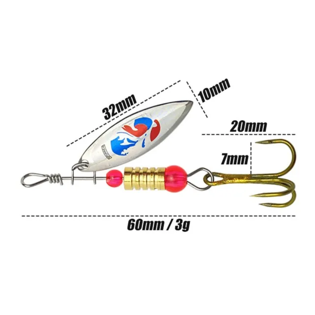 FISHING SPINNER SPINNERBAIT Lightweight Rotating Saltwater Study Exquisite  £9.92 - PicClick UK