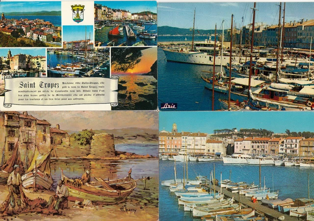 LOT DE 4 cartes postales anciennes 10x15cm SAINT-TROPEZ VAR 3 EUR 2,76 ...