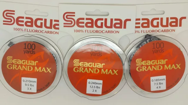 SEAGUAR RIVERGE 100% Fluorocarbon Tippet 5lb, 7lb or 9lb 100yds £22.99 -  PicClick UK