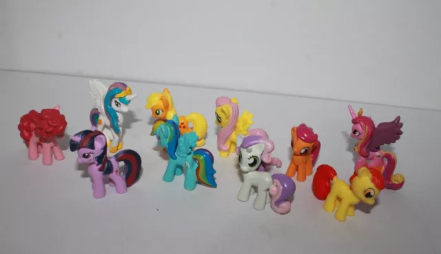 My Little Pony Mini Figures Bulk Lot 10 In Total Hasbro #TT78Y-99