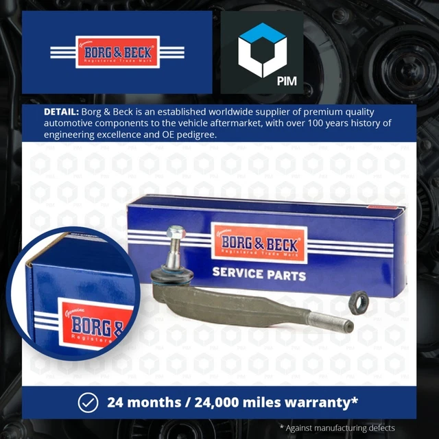 TIE / TRACK Rod End Left Outer BTR5142 & Beck Joint 381758 Quality