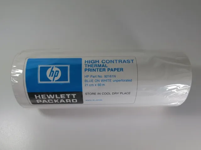 Carta stampante termica HP blu su bianco non perforata n. 92161N