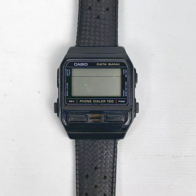 VTG Casio DBA-100 Data Bank Phone Dialer 100 Men's Wristwatch PARTS/REPAIR ONLY