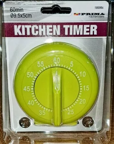 60 Minute Mechanical Manual Kitchen Timer Reminders Alarm Cooking Tool New UK