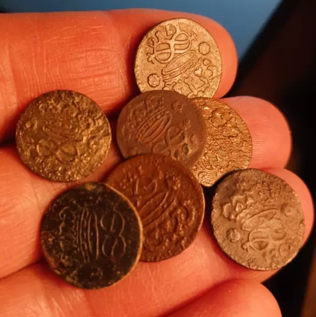 Savoia lotto di 7 monete da 2 denari varie date