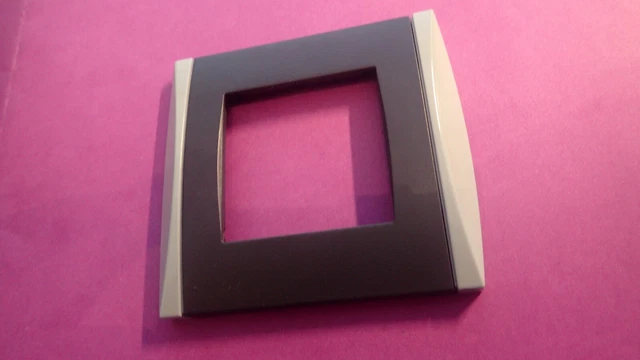 Plaque Simple Anthracite Schneider Alombard ALB83010 - Pour Interrupteur/prise