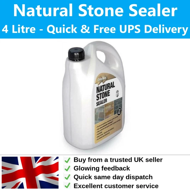 STONE SEALER NATURAL Indian Paving 4 Litre Seals Stone Clean Seal Patio