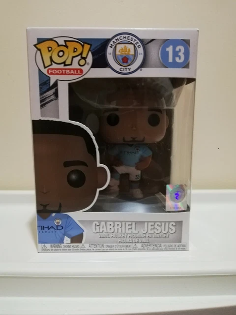 Funko Pop! Gabriel Jesus - Manchester City FC - Figura In Vinile Da Collezione, 9,5 Cm, Regalo Per Tifosi