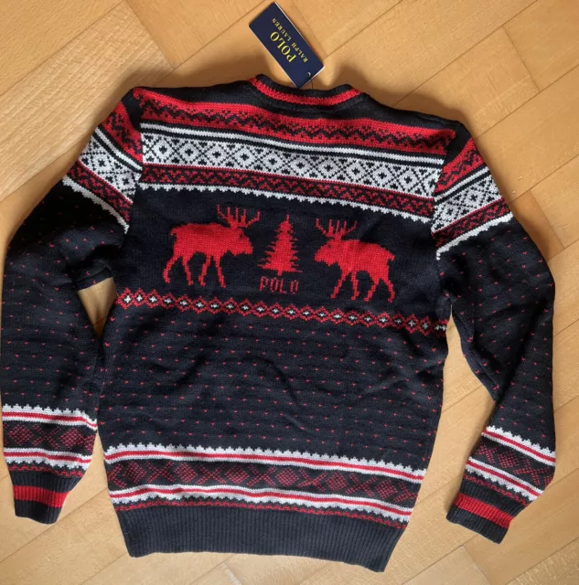 MAGLIONE RENNE RALPH Lauren Polo Rl Mix Lana Maglione Natalizio Ragazzi 14 16 Y L EUR 76 97 PicClick IT