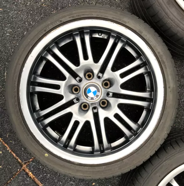 Bmw E46 18X8 18X9 Alloy Wheels Set With Tyres Rims 2