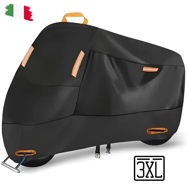 Telo Coprimoto Impermeabile Tucano Urbano 'Riparo Super' - Per Maxi Scooter E Moto, Dimensioni 219x90x127 Cm
