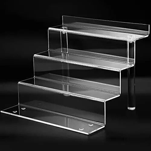 Acrylic Risers Display Stand 4 Tiered Display Shelf for Funko POP Amiibo Action