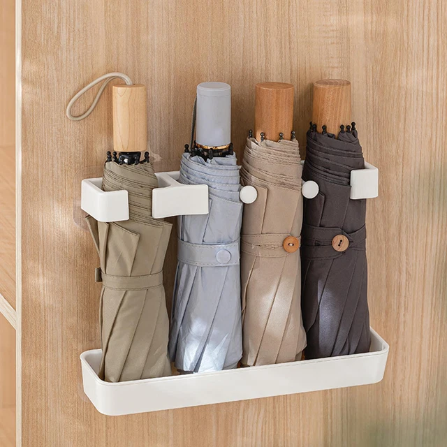 Wall Mounted Umbrella Rack Umbrella Storage Holder Long Short Umbrella Organizer