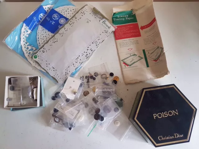 Large Job lot Bundle Mixed Vintage Sewing Supplies Multibranded Tools Arts Craft