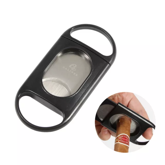 Galiner Travel Cigar Cutter Sharp Double Blades Guillotine Scissor Mini Portable