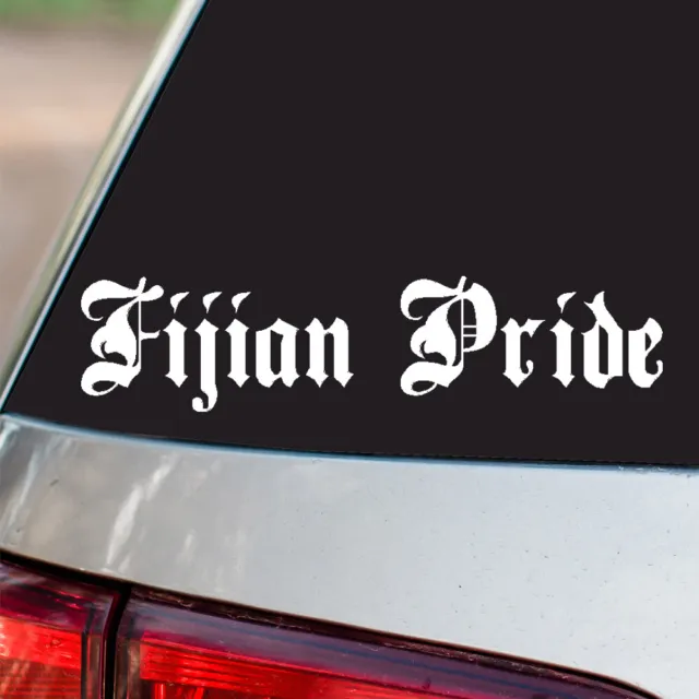 Fijian Pride Vinyl Sticker Country Pride all sizes chrome and regular colors