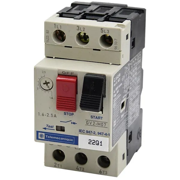 GV2-M07 Telemecanique 1.6-2.5A 600V 3P Manual Starter   -SA