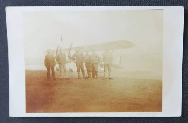 Carte postale photo Archives Georges Bélix / Caudron Renault aviation biplan