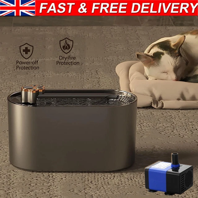 3L Cat Water Fountain Filter Automatic Drinker For Pet Dogs Cats Ultra-Quiet