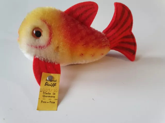 Rarität! Vintage! Steiff Fisch 2301/10 aus den 70er Jahren NEU