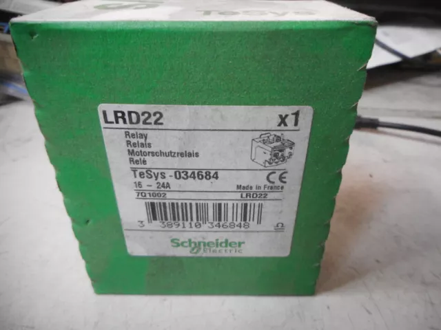 SCHNEIDER ELECTRIC TeSys Thermal Overload Relay 30....38amps -- 034686 -- LRD35