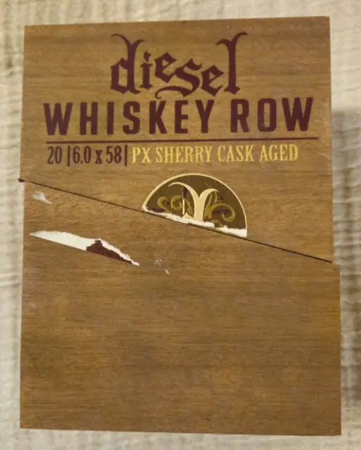Whiskey Row | 5.5 x 52 Rabbit Hole Wood Cigar Box Empty - 6" x 4.5" x 4.5"