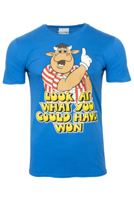 Bullseye TV Show Darts Look what you could have won Official BLUE T SHIRT S-3XL