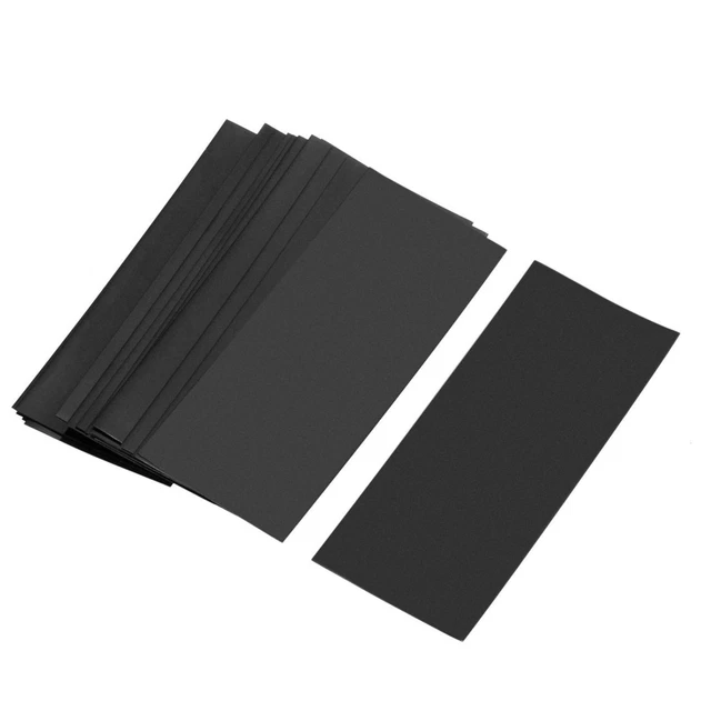 20pz PVC Tubo termoretraibile 29,5mm 1x18650 pellicola restringibile 72mm nero