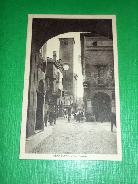 Cartolina Mantova - Via Broletto 1930 ca