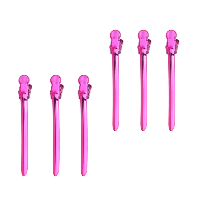 12 - piezas - Pato -Bill -clips acero inoxidable cocodrilo clips cortes de pelo clips