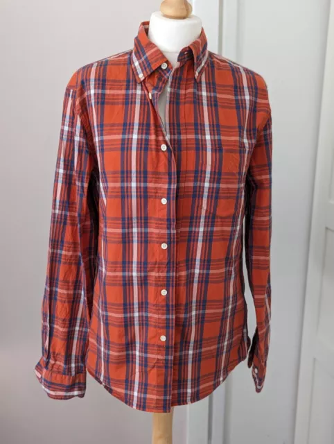 GANT Rugger Men's Multicolour Plaid Check Button Up Long Sleeve Shirt Size M