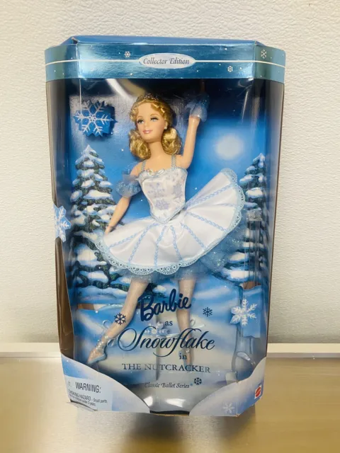 Barbie as Snowflake Doll in The Nutcracker Classic Ballet 1999 Mattel With Stand