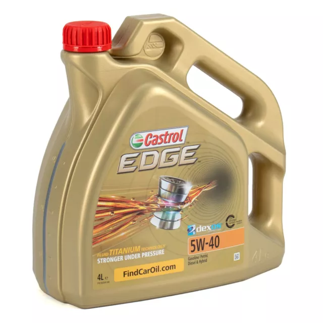 4L CASTROL Edge TITANIUM Motoröl 5W-40 dexos2 FIAT 9.55535-S2 FORD WSS-M2C917-A