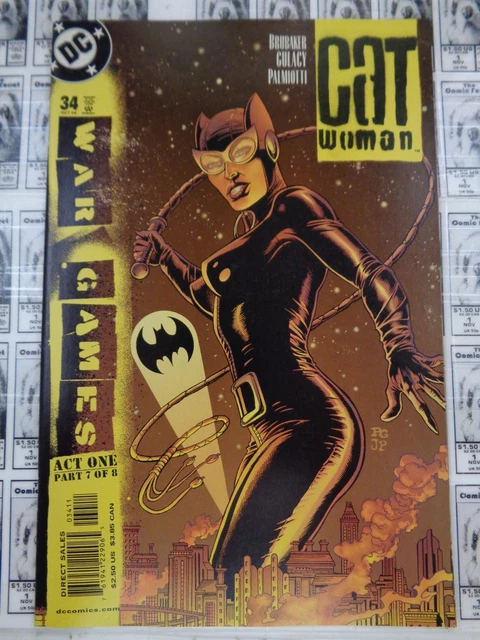 Catwoman #34, War Games Act 1, Part 7, Brubaker/Gulacy, VF (2002) DC