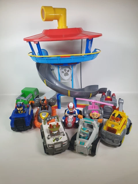 PAW PATROL ORIGINAL Lookout Tower Complete With Six Pups Vehicles paw-patrol-original-lookout-tower-complete-with-six-pups-vehicles
