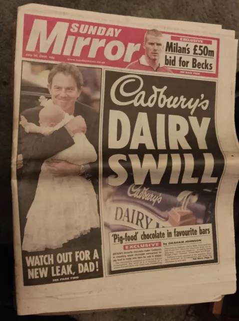 The Sunday Mirror July 30th 2000