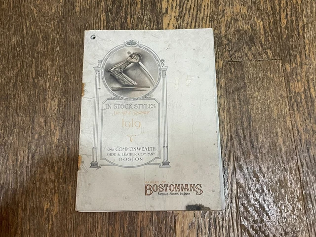 Bostonians Shoes Spring 1919 Vintage Catalog Commonwealth Shoe & Leather Co.