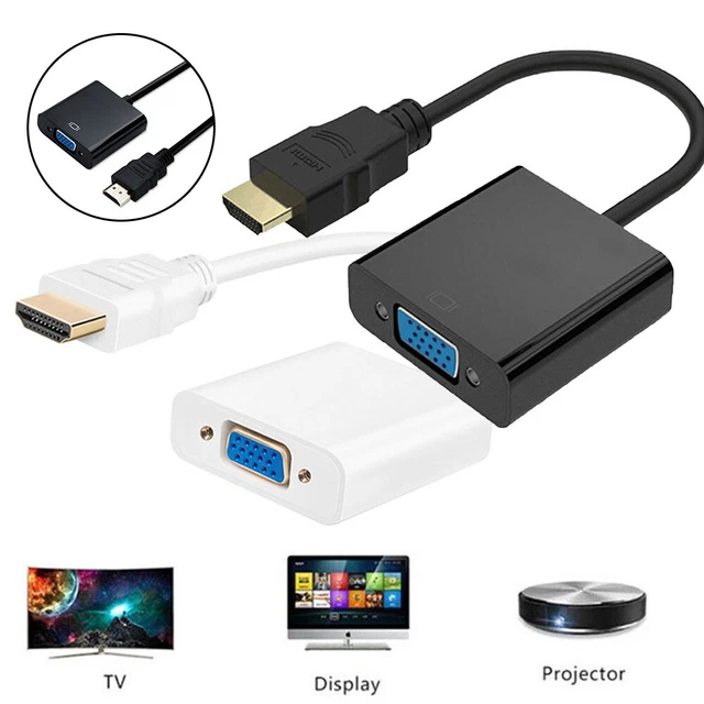 Adapter Cable Video Converter HDMI to VGA Female For PC Monitor 4K HDMI Male