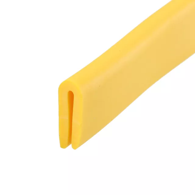 Edge Trim, Yellow U Channel Edge Protector Fits 1/256"- 3/64" Edge 10ft Length