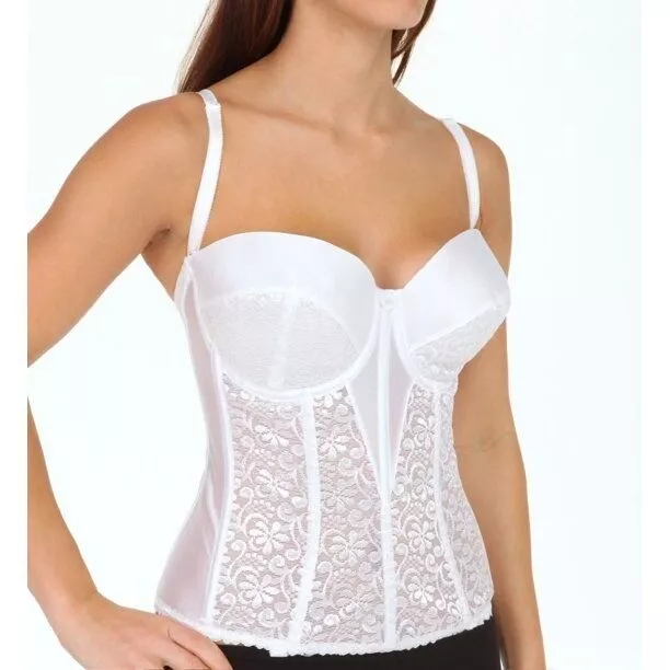 CARNIVAL WOMENS PLUS Size Full Figure Seamless Molded Corset Bra, White,  46DD $16.99 - PicClick