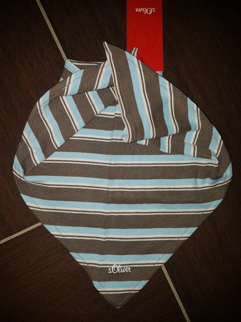 NEU!!! »S. Oliver Halstuch/ Dreieckstuch f. Baby Jungen« blau-grün gestreift