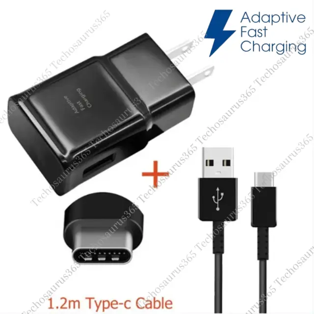 Adapter Fast Charger Type C With Phone Charging Cable For Samsung Galaxy Android