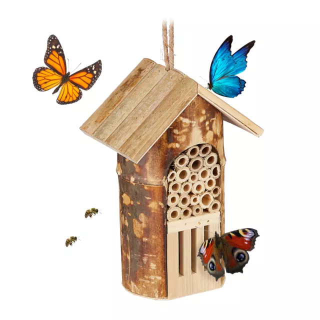 Hôtel à insectes refuge insecte abeille abri coccinelle maison à guêpe suspendue
