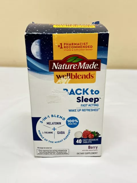 Tabletas de baya de disolución rápida Nature Made Wellblends 40 quilates